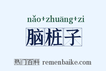 脑桩子是什么意思的图片